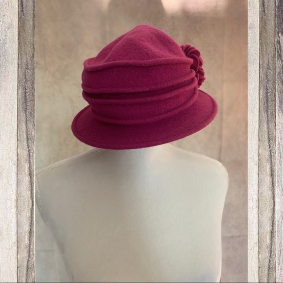 100% Pink Wool Hat Scala Collection OS - Picture 4 of 8